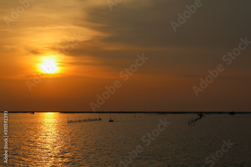 sunset on sea © Pavarot