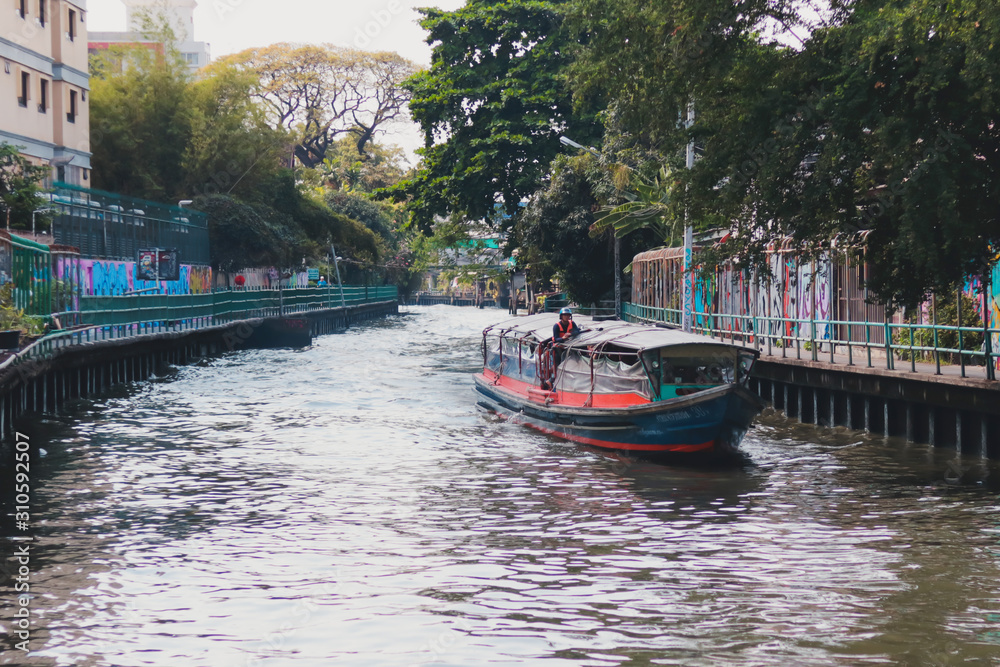 boat on the river