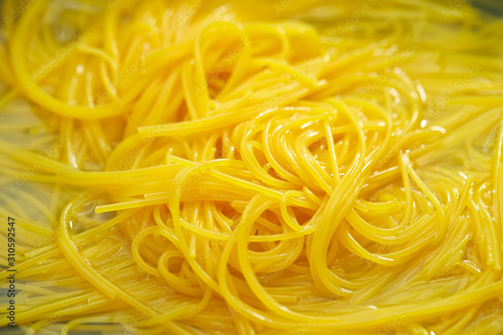 Boiling spaghetti, cooking pasta noodle Boiling spaghetti, cooking pasta noodle