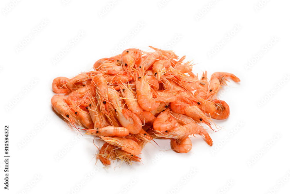 Tasty fresh shrimps as background.