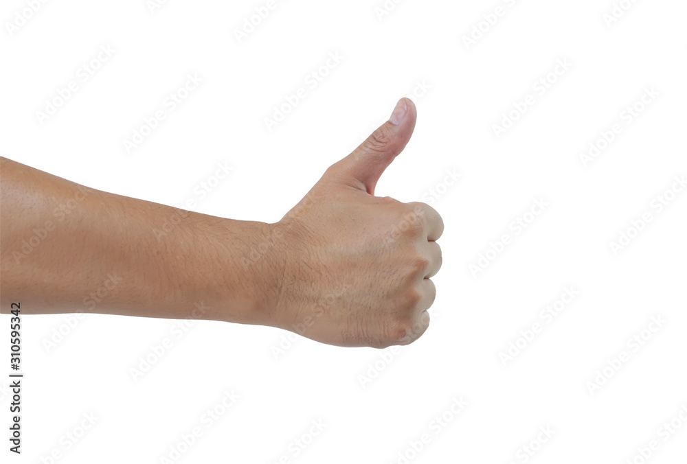right hand sign like isolated on white background with clipping paths right hand sign like isolated on white background with clipping paths