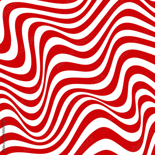 Red style wavy abstract background vector template.