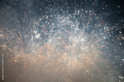 Wallpaper Mural Fireworks at New Year. Abstract holiday background. Torontodigital.ca