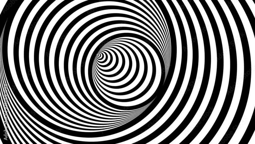 Hypnotic tunnel optical illusion Stock Video | Adobe Stock