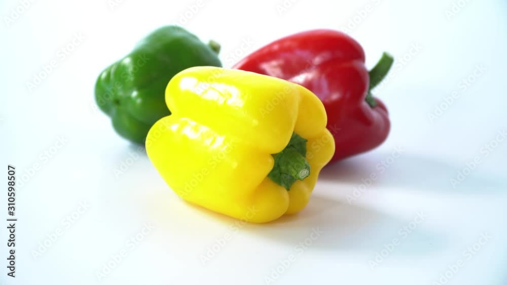 Fresh bell pepper on white background. Fresh bell pepper on white background.