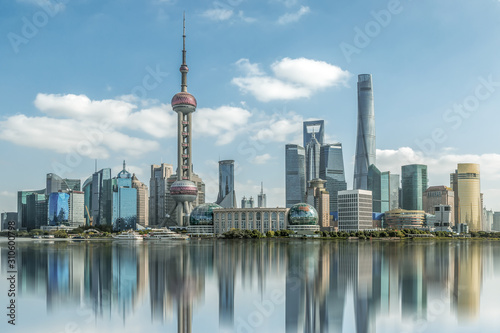 Shanghai Lujiazui Architecture Landscape Skyline