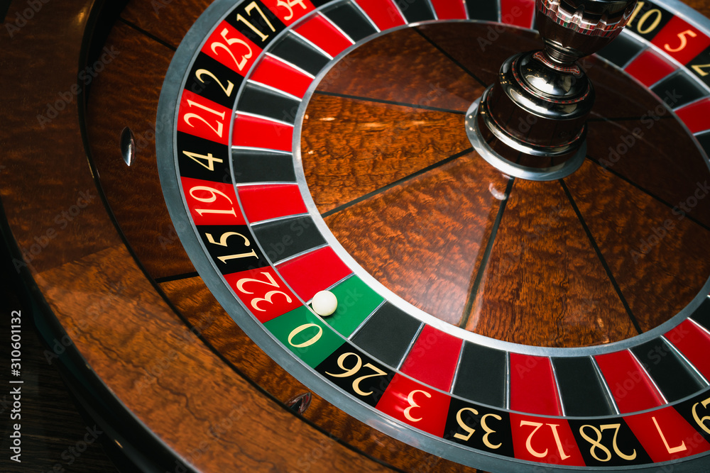 Roulette wheel. Casino. Gambling game. Roulette wheel. Casino. Gambling game.