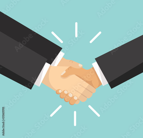 businessman shaking hands agreement concept