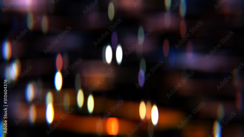 Abstract bokeh background with distortion effects.