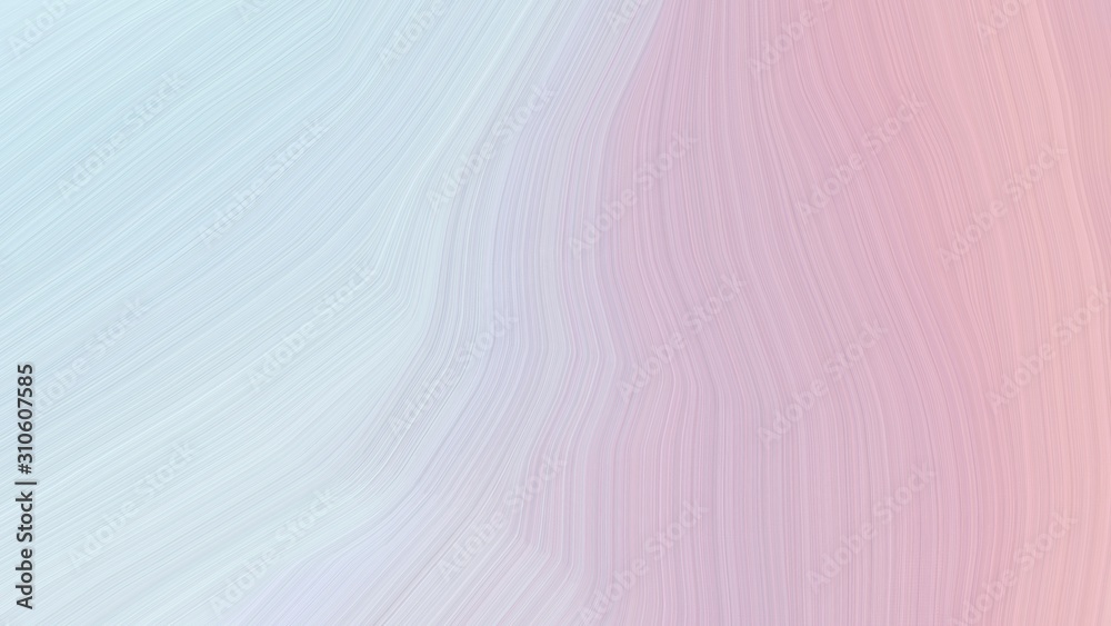 Fototapeta premium simple colorful modern curvy waves background illustration with light gray, thistle and lavender color