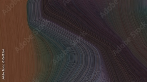 simple colorful modern waves background design with very dark violet, very dark blue and old mauve color