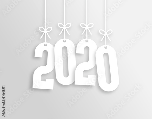 Obraz na płótnie 2020 Trendy Colorful Vector Backgorund w salonie