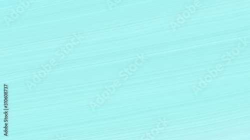 simple colorful modern curvy waves background illustration with pale turquoise, sky blue and powder blue color