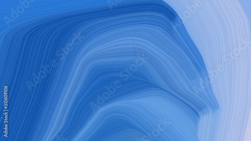 simple colorful curvy background design with steel blue, light steel blue and corn flower blue color