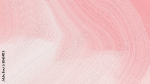 simple colorful modern curvy waves background design with baby pink, linen and pastel magenta color