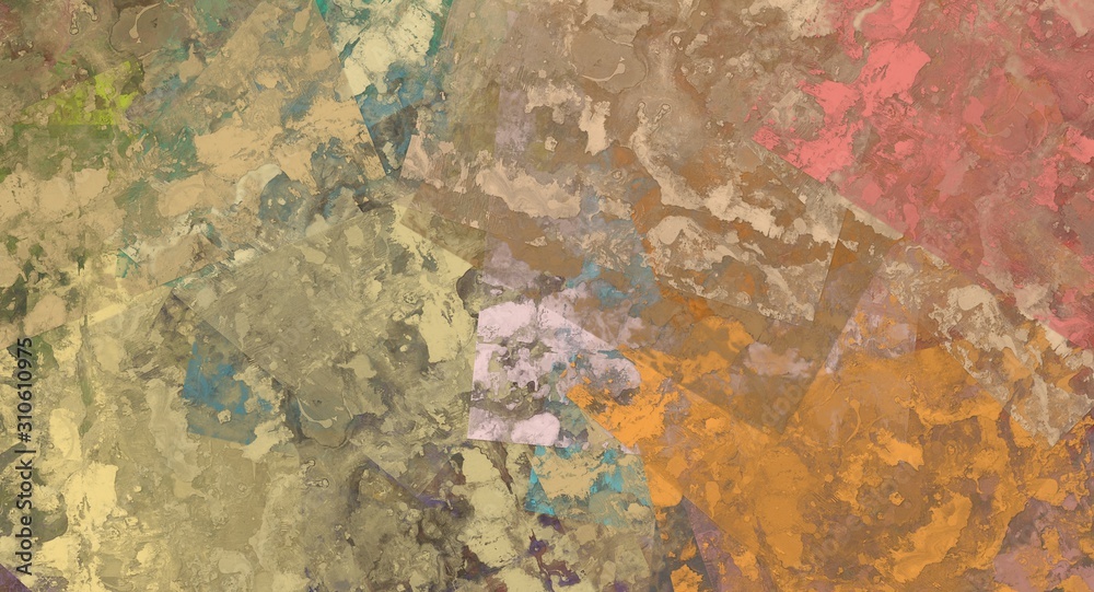 Abstract colored grunge texture of chaotic brush strokes for design of wallpaper, poster, illustration