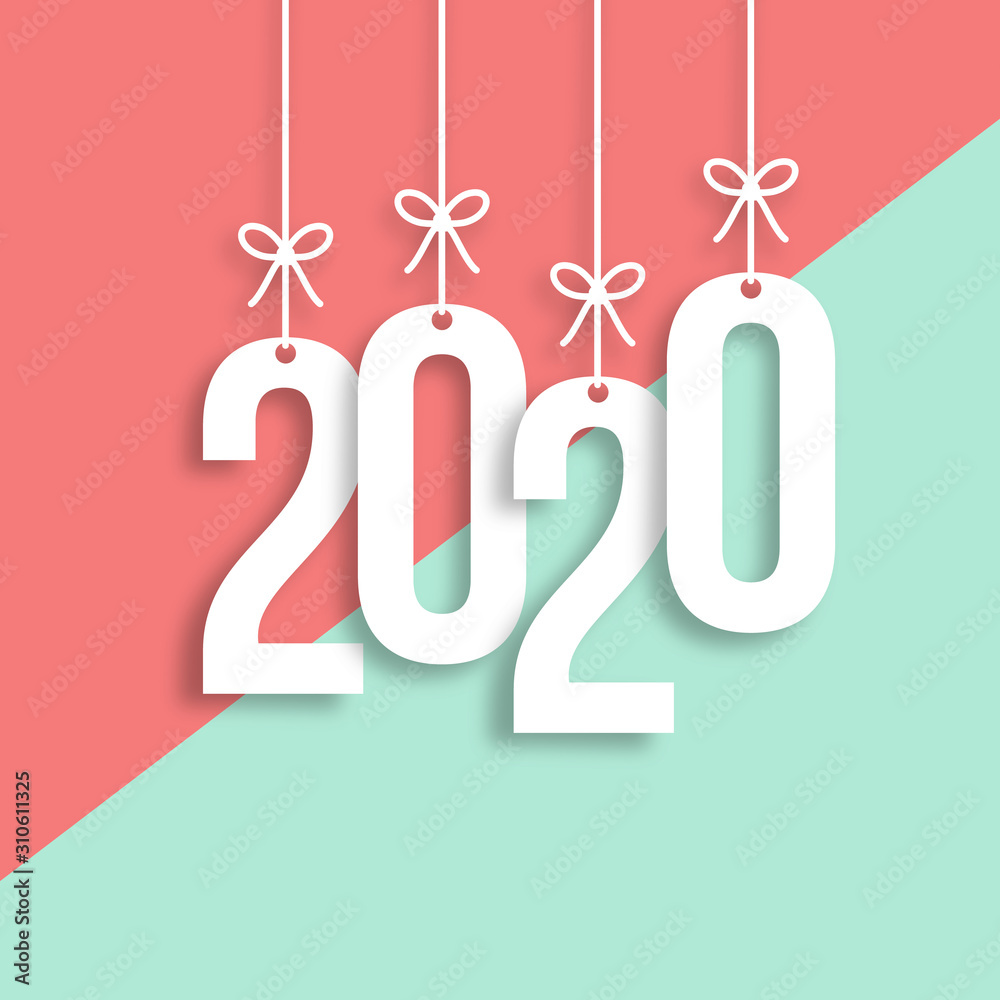 2020 Trendy Colorful Vector Backgorund