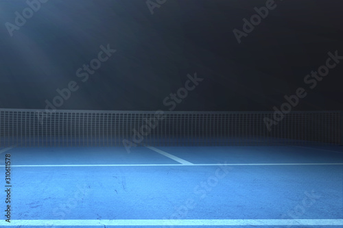 фотографія Table tennis with light from the spotlights