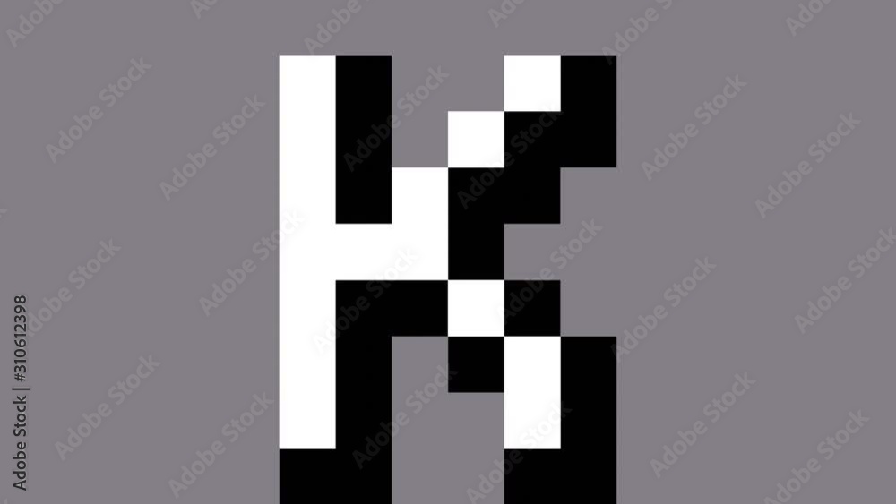 flip grids text - Letter K flip grids text - Letter K