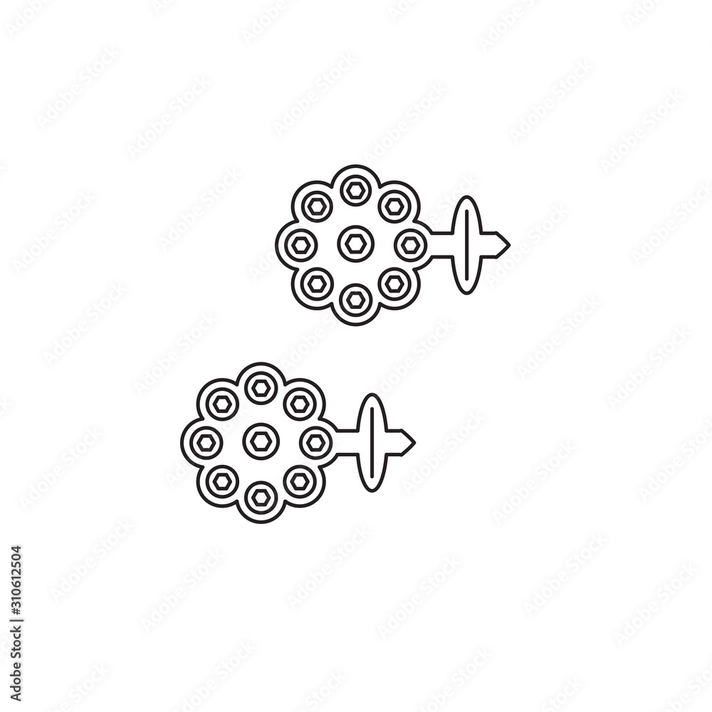 Earring vector icon. Lined flat sign for mobile concept and web design. Earring glyph icon. Symbol, logo illustration. Vector graphics. Earring vector icon. Lined flat sign for mobile concept and web design. Earring glyph icon. Symbol, logo illustration. Vector graphics.