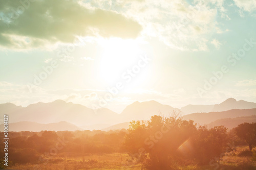 Fotografia Mountains silhouette