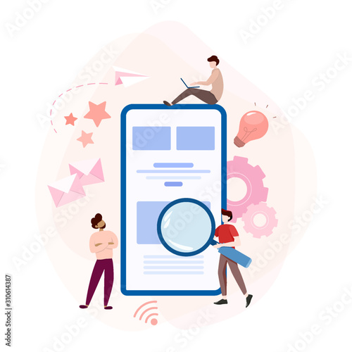 Website development concept