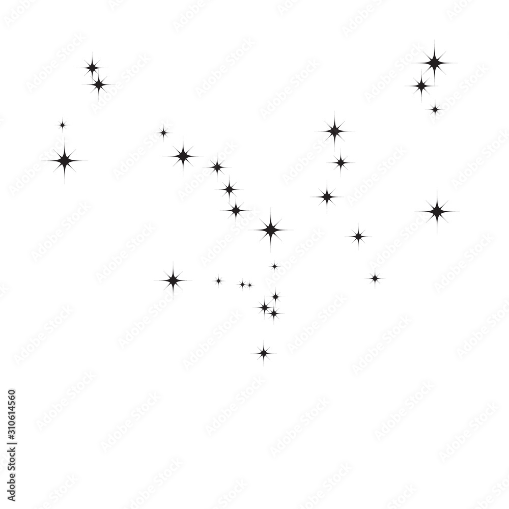 Fireworks star random source stream. Falling Star. Stars on a white background. Fireworks star random source stream. Falling Star. Stars on a white background.