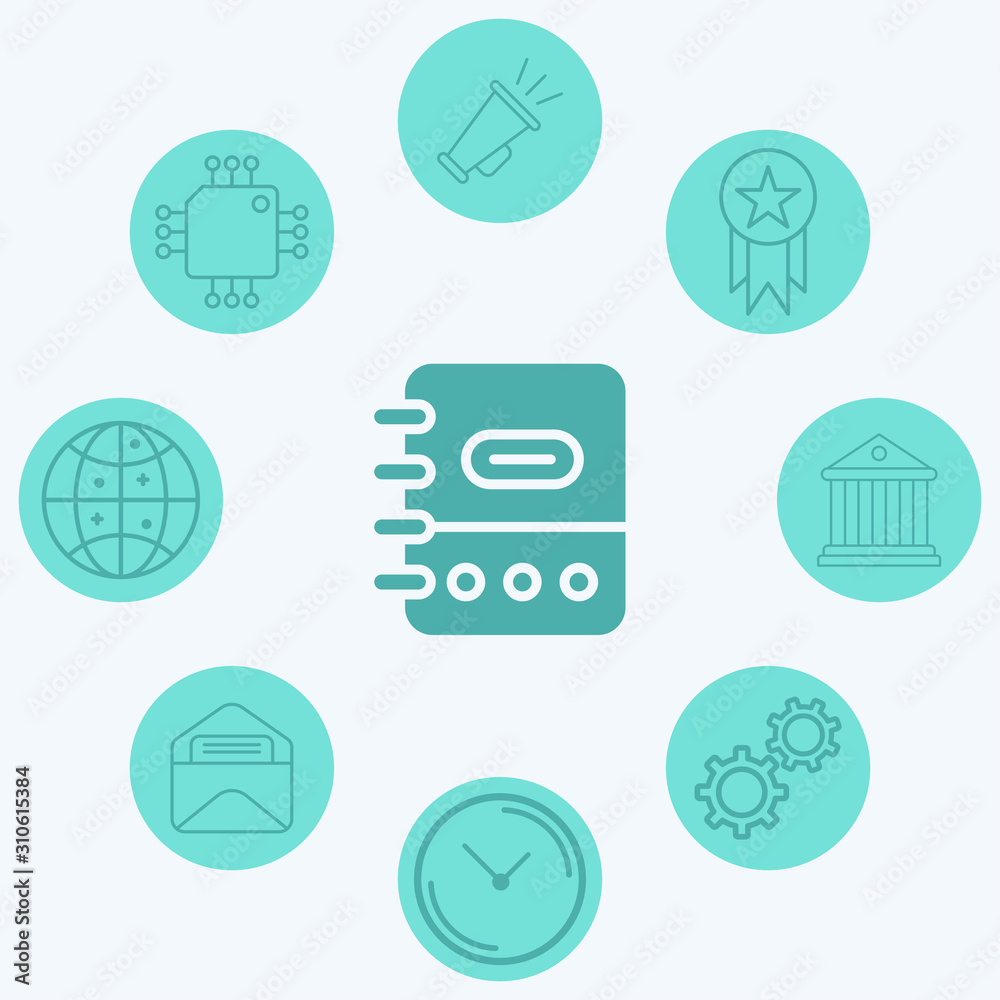 Notebook vector icon sign symbol Notebook vector icon sign symbol