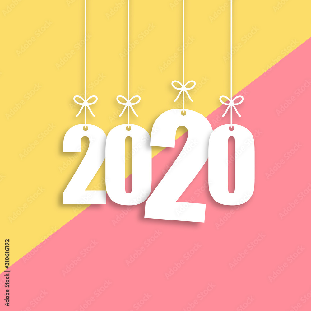 2020 Trendy Colorful Vector Backgorund