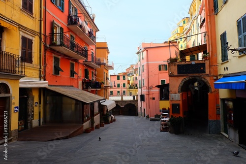 Street in Riomaggiore, Italy