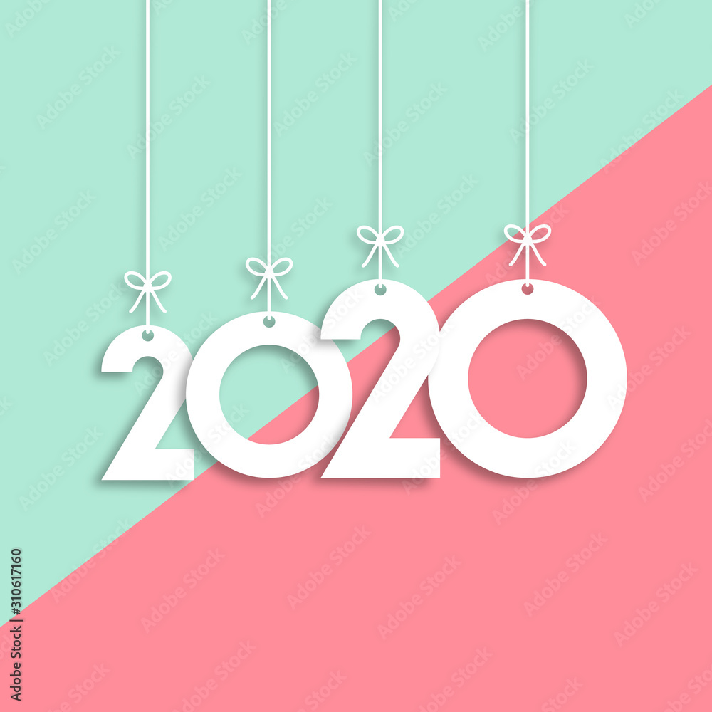 2020 Trendy Colorful Vector Backgorund