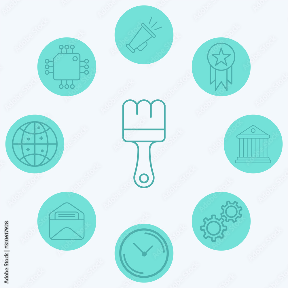 Paint brush vector icon sign symbol Paint brush vector icon sign symbol
