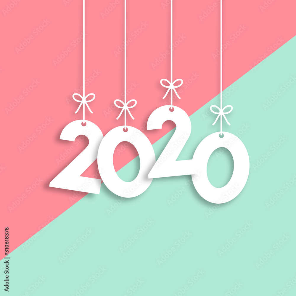 2020 Trendy Colorful Vector Backgorund