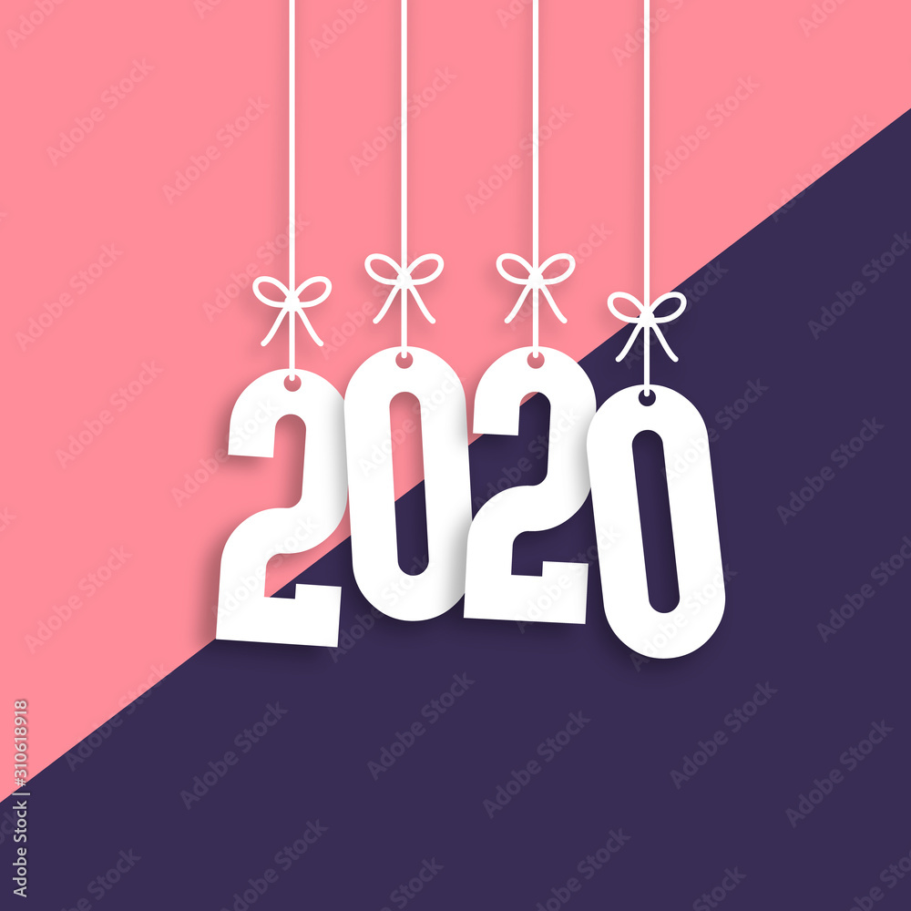 2020 Trendy Colorful Vector Backgorund