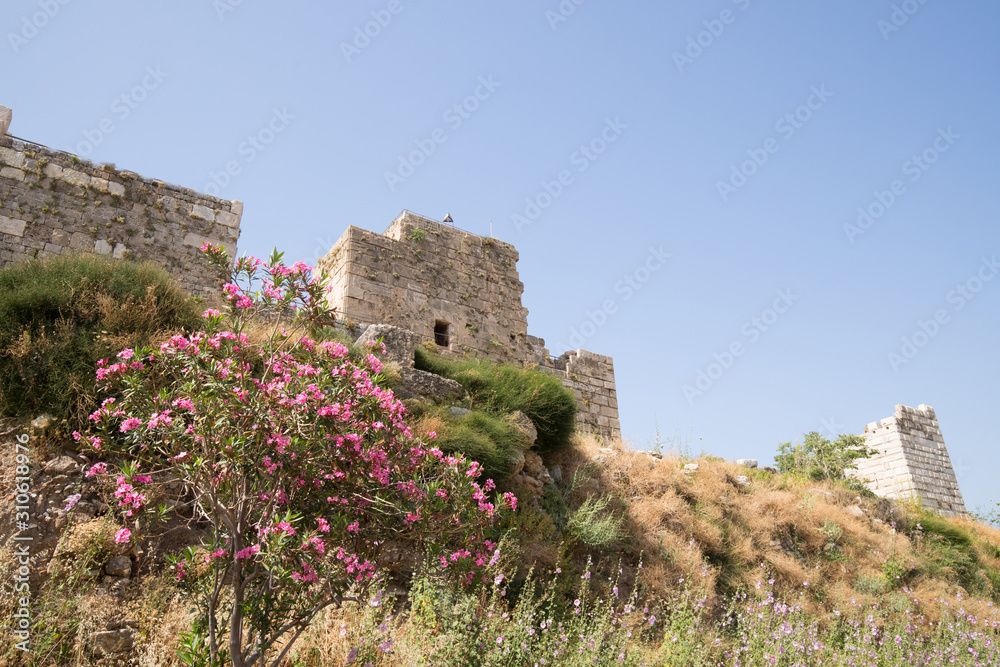 View of Byblos Castle. Byblos, Lebanon - June, 2019