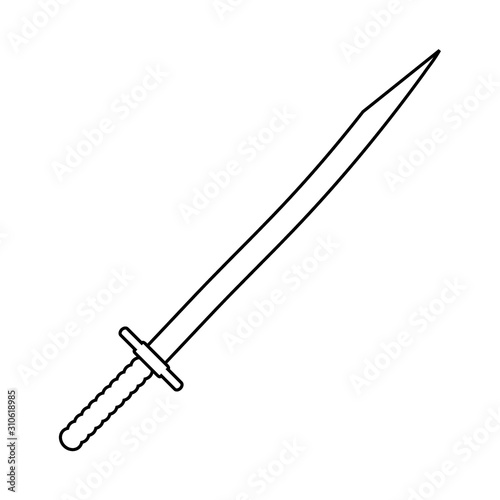 Sword sign icon.