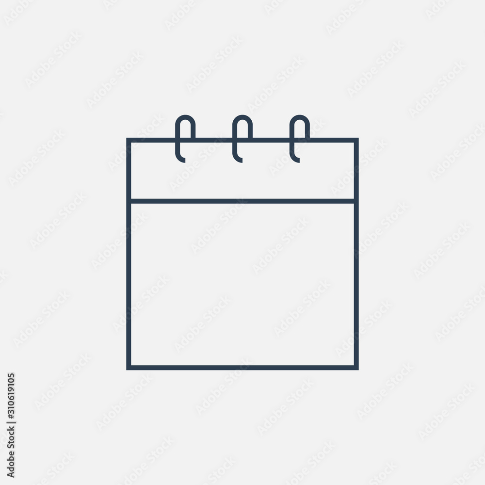 Line Calendar icon. Vector design Line Calendar icon. Vector design