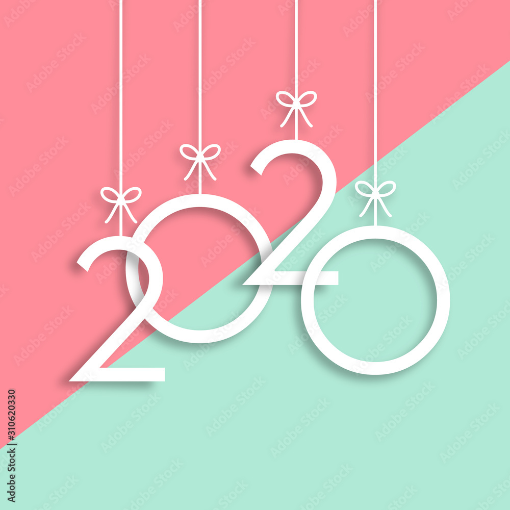 2020 Trendy Colorful Vector Backgorund