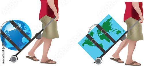 persona in vacanza senza meta 