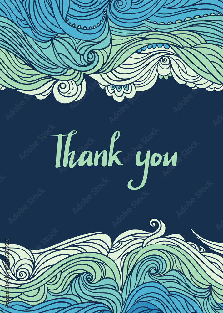 Elegant vertical waves border. Wavy striped pattern. Hand-drwn frame in doodle style. Template for card, invitation or poster. EPS 8. Elegant vertical waves border. Wavy striped pattern. Hand-drwn frame in doodle style. Template for card, invitation or poster. EPS 8.