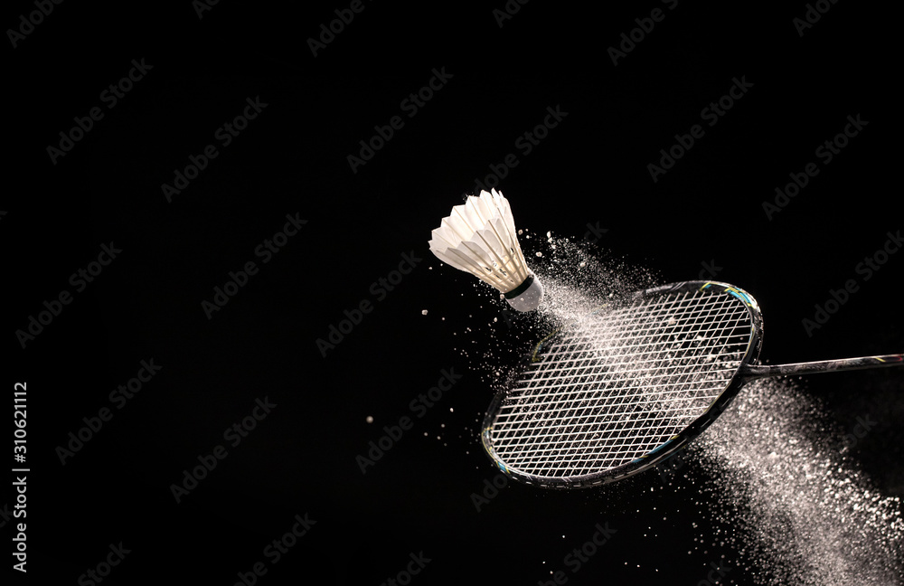 Badminton action , Badminton shuttlecock, Fast Shuttlecock