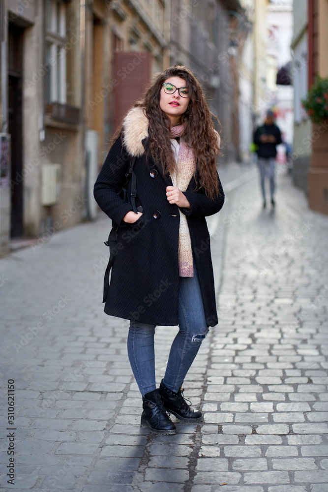 Urban portrait of a young woman