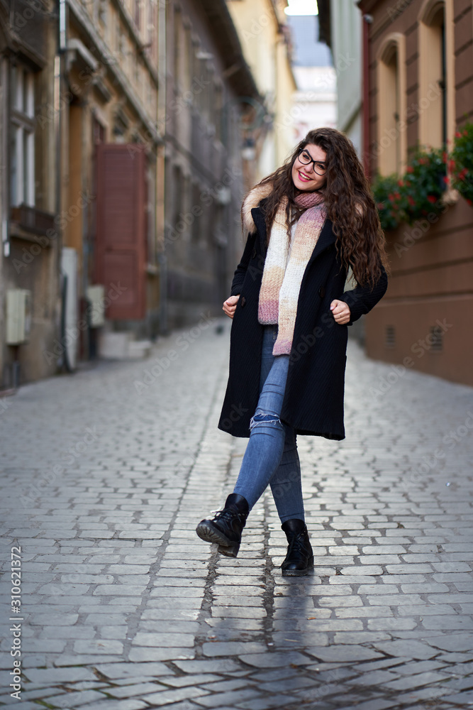Urban portrait of a young woman