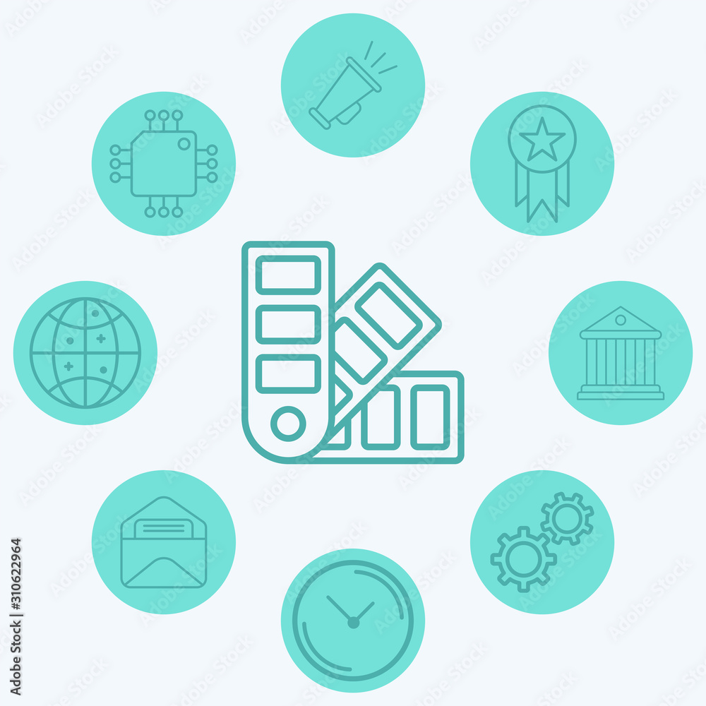 Pantone vector icon sign symbol Pantone vector icon sign symbol