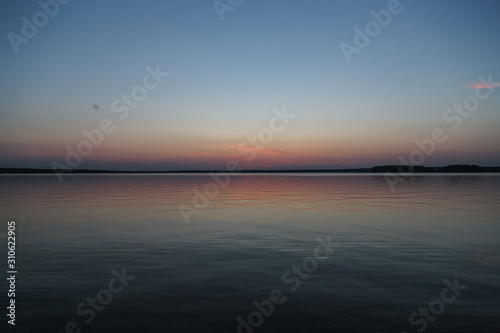 sunset over the sea