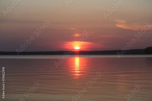 sunset at the lake © Stanislav