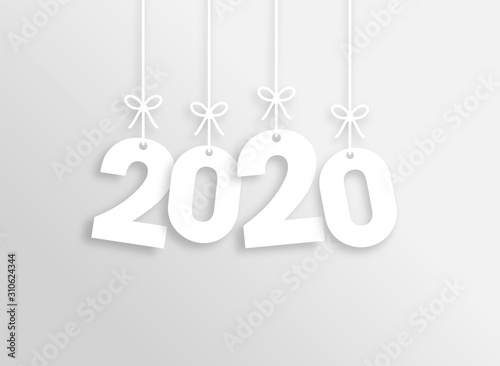 Obraz na płótnie 2020 Trendy Colorful Vector Backgorund w salonie