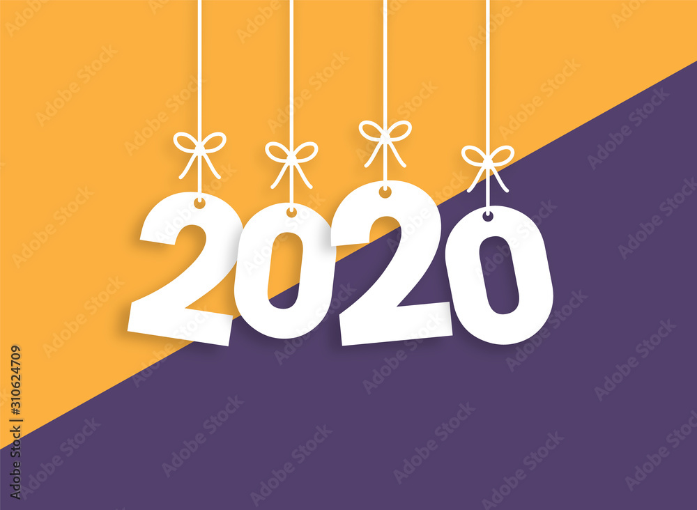 2020 Trendy Colorful Vector Backgorund
