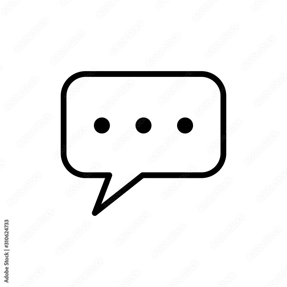 bubble speech - communication icon vector design template bubble speech - communication icon vector design template