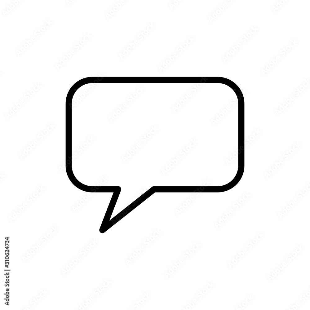 bubble speech - communication icon vector design template bubble speech - communication icon vector design template